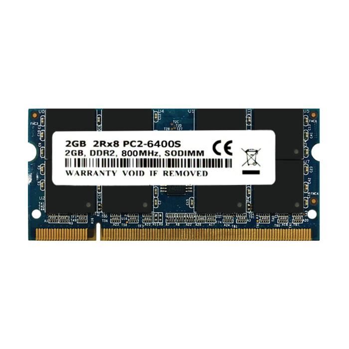 Mémoire RAM DDR2 SODIMM 2 Go - PC2-4200 (533 MHz) - Pour Ordinateur Portable - Non-ECC