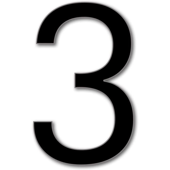 JustHouseSigns Numéro De Maison 9 Avenida Numéro De Porte En 3 Tailles (15, 20, 25 Cm) Moderne Flottant En Acrylique Avec Fixations, Couleur : Blanc, Taille : 20 Cm/200 Mm