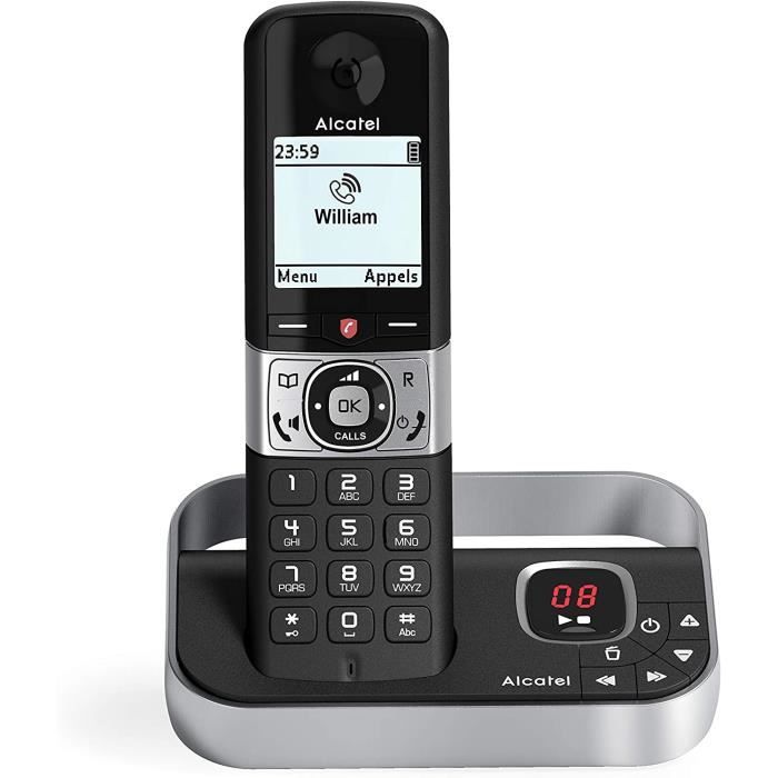 Téléphone DUO sans fil avec répondeur blanc - Cdiscount Téléphonie