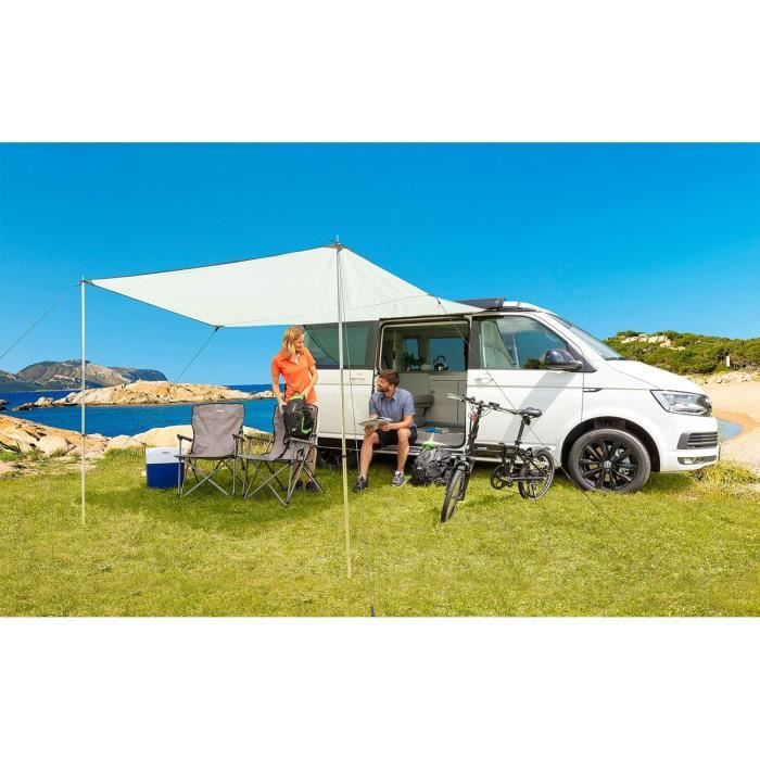Bâche Anti-Pluie IEEILULU 3x3m | Tarp Imperméable UV Avec Œillets, Piquets Et Cordes