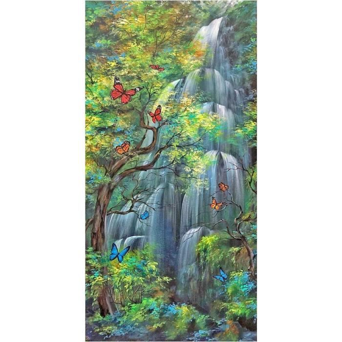 Kit Diamond Painting Adulte 50x110 Cm - Broderie Diamant 5D Grand Format - Loisir Créatif Anti-Stress - Décoration Murale - 10