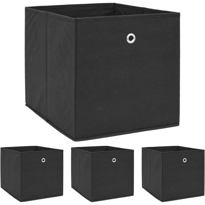 Lot De 2 Boîtes De Rangement 30X30X30 - Compatible Avec Ikea Kallax - Cube  De Rangement Pliable Panieres Rangement Deco Boite[u2880] - Cdiscount Maison