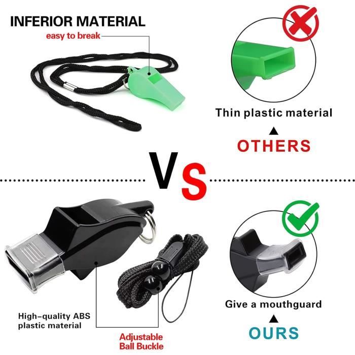 Sifflet D'Arbitre, Arbitre Sifflets Avec Lanière, Sifflets Football