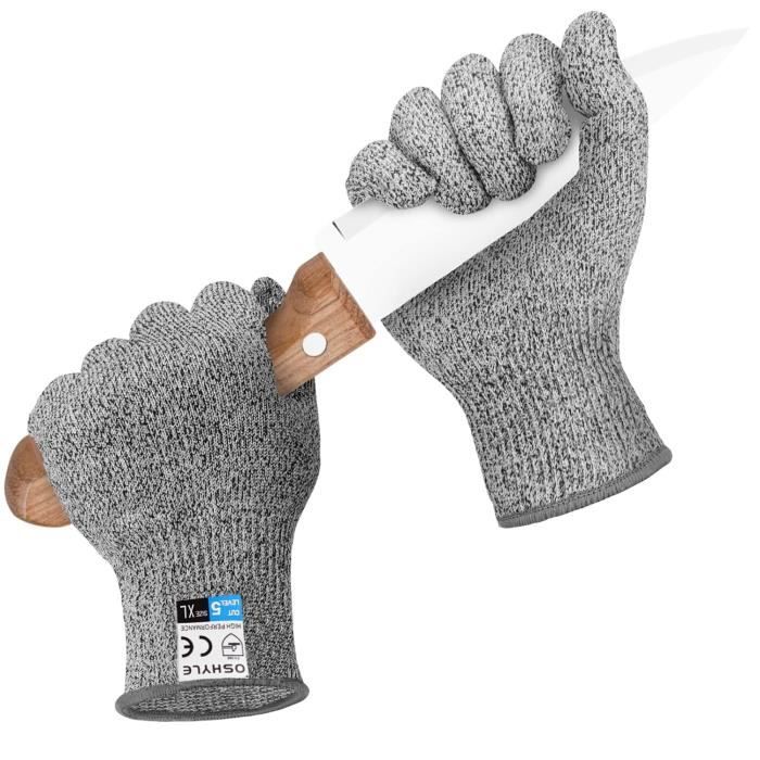 Gants Anti-coupure Niveau 5 – Protection Maximale Pour Cuisine, Découpe & Travaux Manuels | Acier Inoxydable