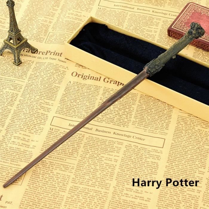 Harry Potter Cosplay Studio Baguette Harry Potter Taille réelle modele Identique Solide renforcé intérieur Acier 