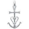 Pendentif Argent - Croix de Camargues - Argent 925 - 12mm x 22mm