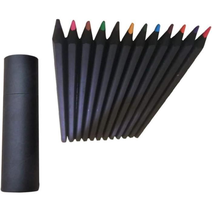 24 Pièces Crayon Crayons Kit Croquis Dessin Crayons De Couleur Coloré