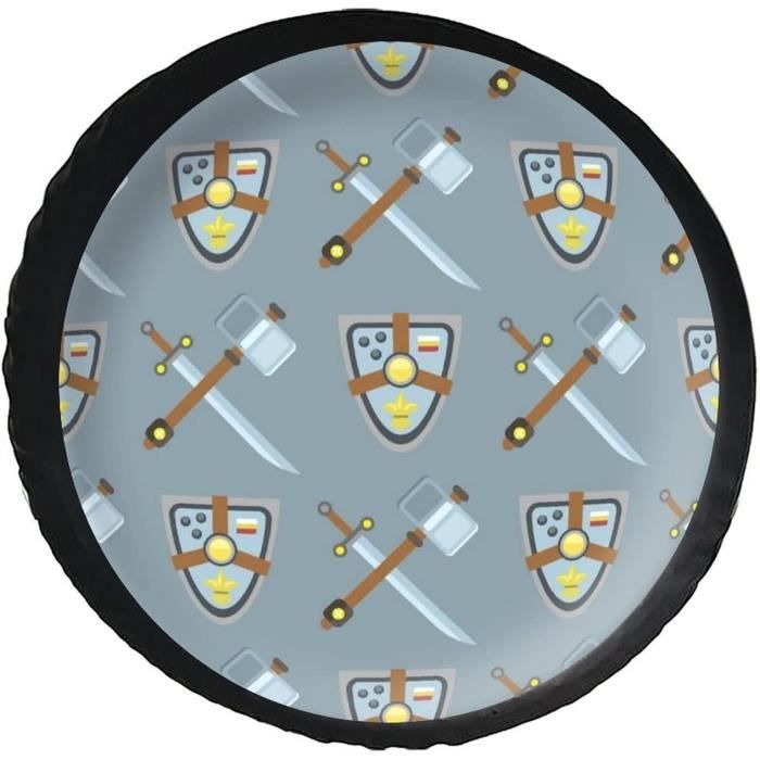 Housse Roue Secours Universelle Imprimé Boussole - Imperméable, Anti-UV - SUV, Camping-car, Remorque