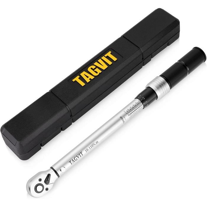 Clé Dynamométrique ETOOLAB 3/8", 5-70 N·m, Précision ±3%, 72 Dents, Verte, Neuve