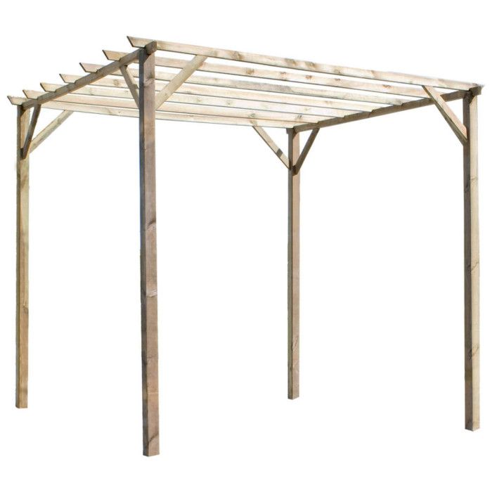 Tonnelle en bois 247 x 300 x 300 cm Ancolie