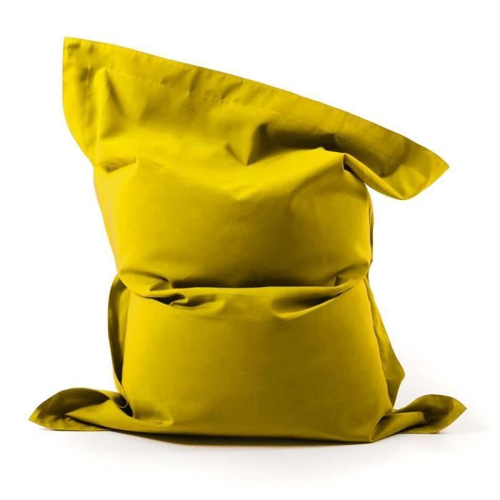 Pouf Géant Extérieur Voile Bateau Jaune BiG52 - LiveDeco® - Adulte