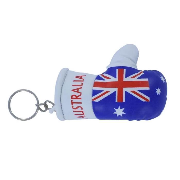 Porte Clés Moderne Gadget Keychain Gant de Box Drapeau 5 Modèle au choix 