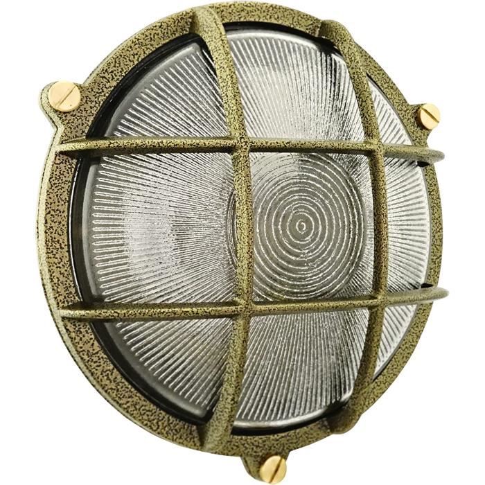 Nava Applique murale d'extérieur intérieur, Lampe en aluminium rétro