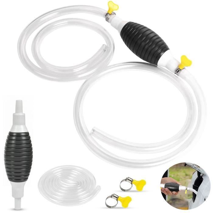 Pompe Manuelle à Siphon 2m - Pour Essence, Diesel, Eau, Aquarium - Démarrage Rapide, Portable - 6