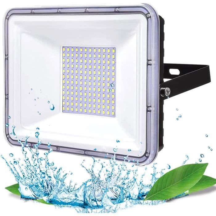 Projecteur LED RGBW Extérieur 100W – Contrôle Smartphone – IP68 étanche – Éclairage Jardin, Piscine, Scène – Couleurs Changeantes