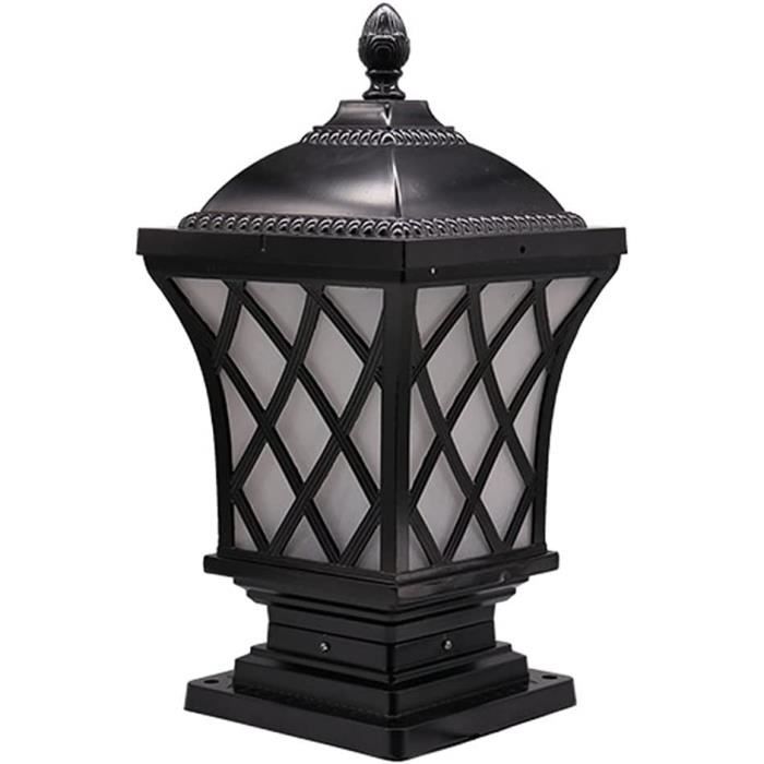 Lampe Pilier Portail Extérieur Rétro, Lampadaire De Jardin Antique