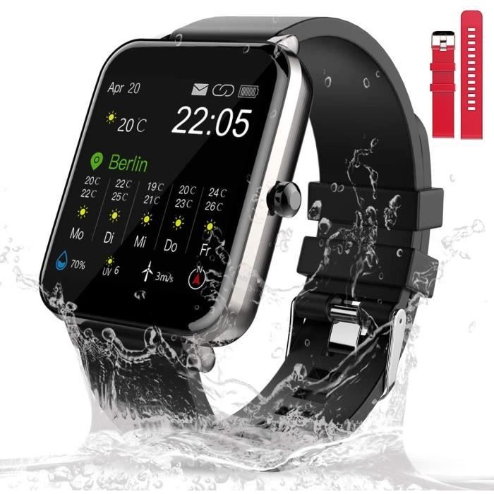 Zagzog Montre Intelligente avec ecran Tactile HD 1 54 Etanche IP68 Longue duree de Veille Montre de Sport GPS Montre de Spo Cdiscount Telephonie