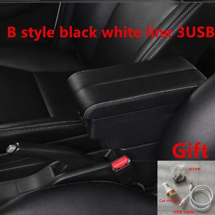 Accoudoir Central Opel Corsa F (2019-2025) – Boîte Rangement Cuir Noir Ergonomique Facile à Poser