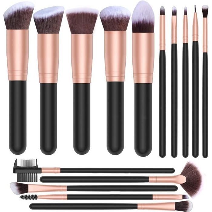 Kit Pinceaux Maquillage Professionnel Set de Pinceau Fond de Teint Trousse  Brosse Maquillage Make Up Blush Pas Cher - Cdiscount Au quotidien