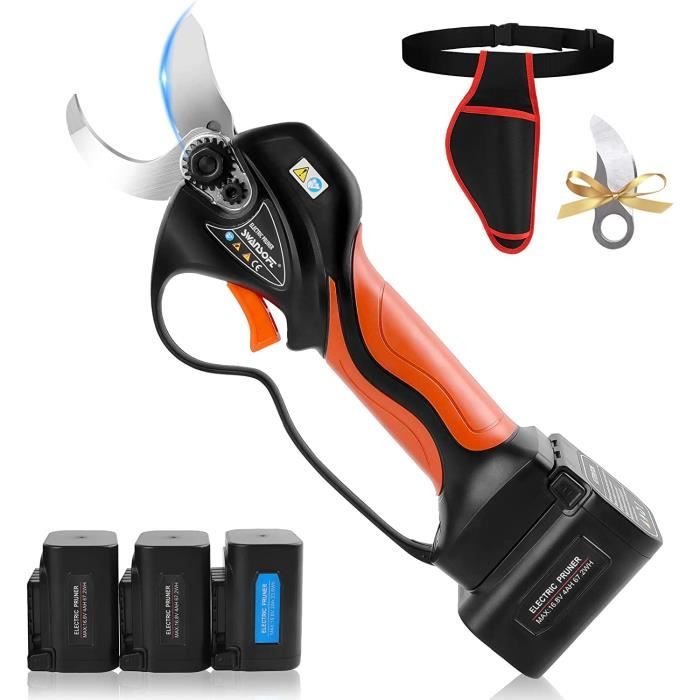 Sécateur Électrique Sans Fil, 40Mm Secateur Electrique Professionnel