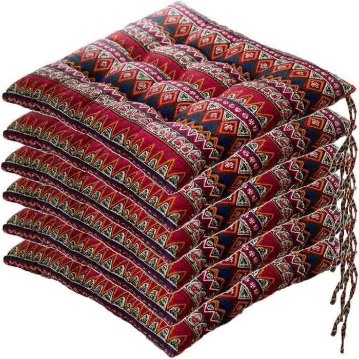 Galettes De Chaise En Forme De Trapèze Assise Confortable Avec Attache, Coussin De Siège En