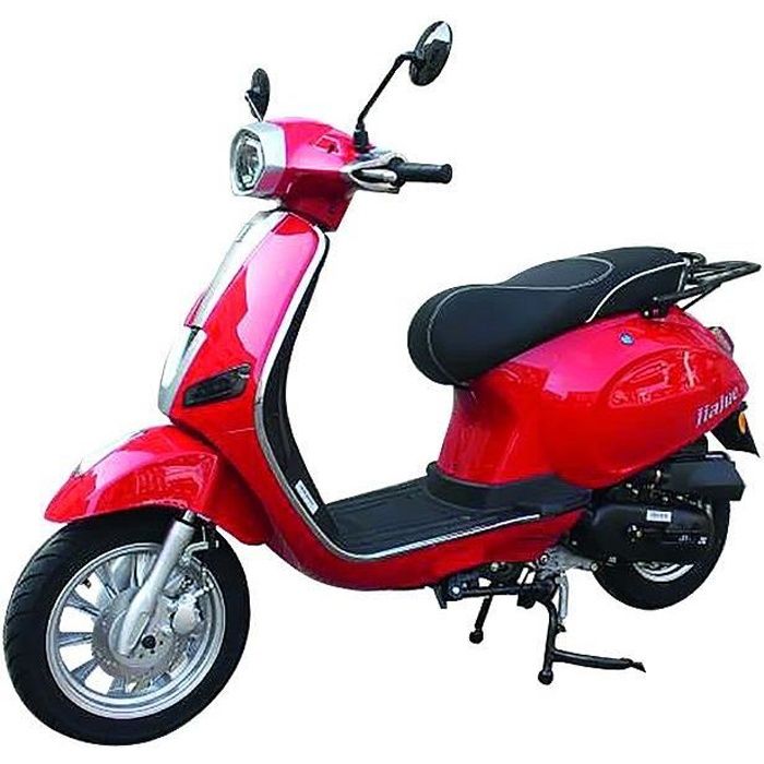 Scooter 4T 50 cc - JIAJUE - EURO5 - Rouge - Avec carte grise