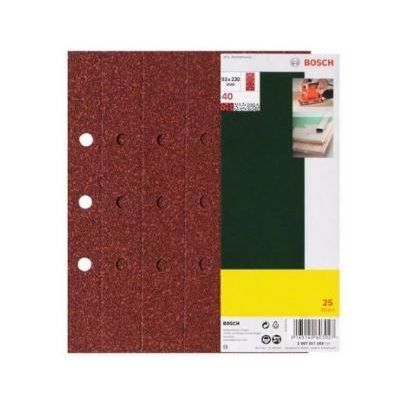 Bosch Set de 25 Abrasifs pour Ponceuse 2607017106