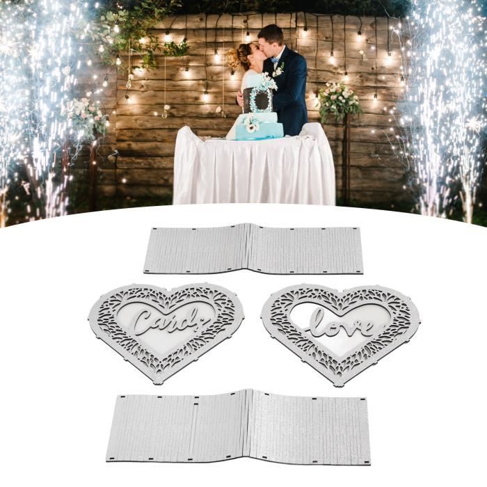Boîte à Cartes Mariage En Bois Vintage Avec Serrure - Coffret Cadeaux Et Vœux