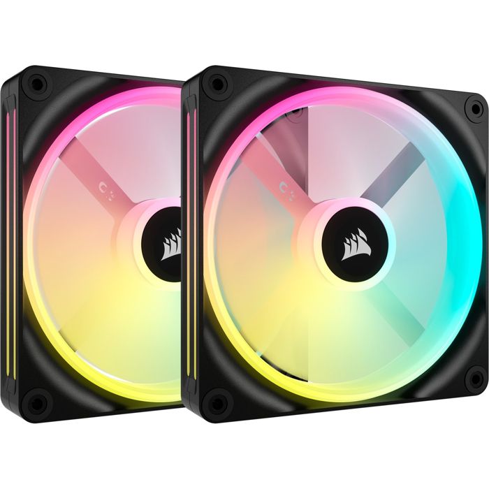 Refroidissement PC – CORSAIR – CO-9051004-WW – Kit de démarrage ventilateurs PWM 140 mm iCUE LINK QX140 RGB