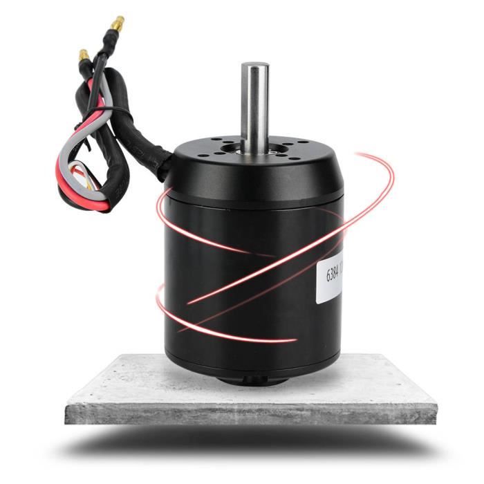 DAUERHAFT Moteur BLDC 6384 120KV - 4600W, 24-36V, Hall, Imperméable, Pour Scooter Électrique