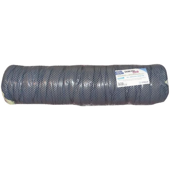 Gaine Isolée ECOSOFT PVC – Diam. 125 Mm – Long. 6 M – Flexible & Résistante