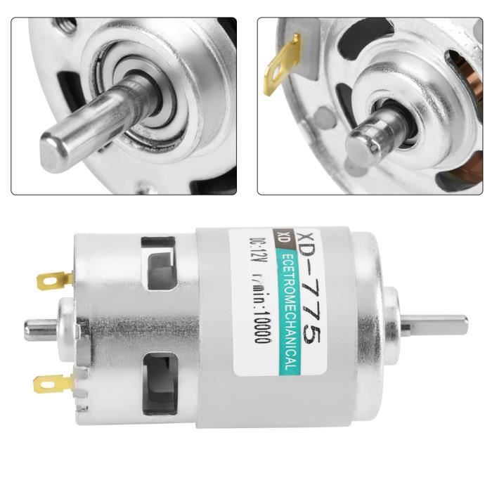 Moteur à Engrenages Miniature XD-60GA775 24V 300 Tr/min - Engrenages Métalliques, Sens Avant/arrière Réglable, Pour Automatisation, Modélisme