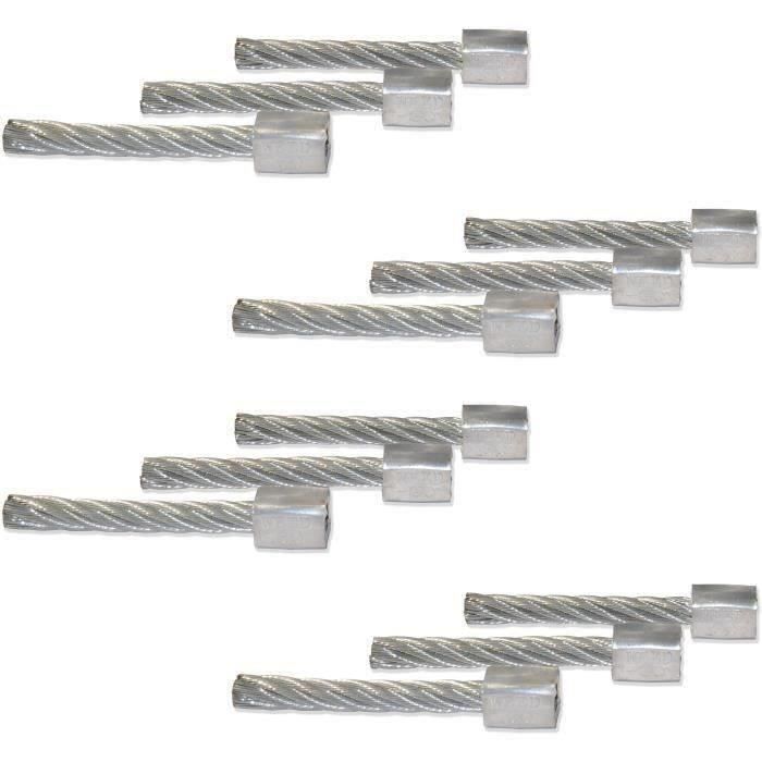 12 jeux de 12 brins de rechange pour têtes de désherbage métal 1610302 et 1610303