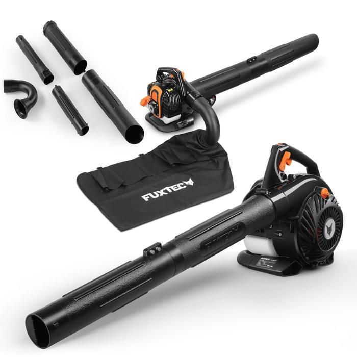 Aspirateur de feuilles mortes thermique - FUXTEC FX-LBS126P - 254cm3 3en1 2 temps souffleur broyeur