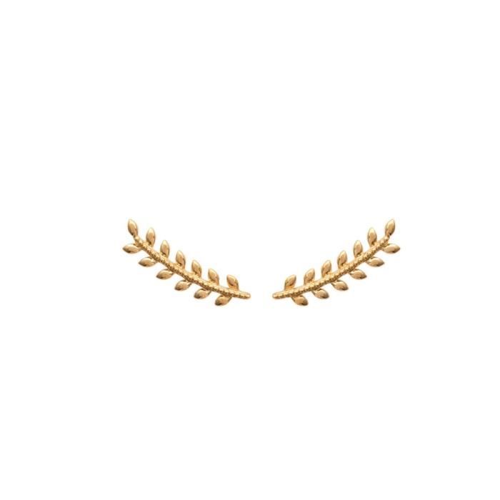 Set De 2 Bagues + Boucle D'oreille LOU YETU - Ajustables - Couleur Doré - Neuf Avec étiquettes
