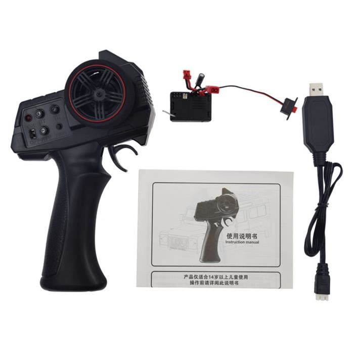 Kit de Télécommande 2.4G 2 Canaux Émetteur Récepteur 50A ESC pour