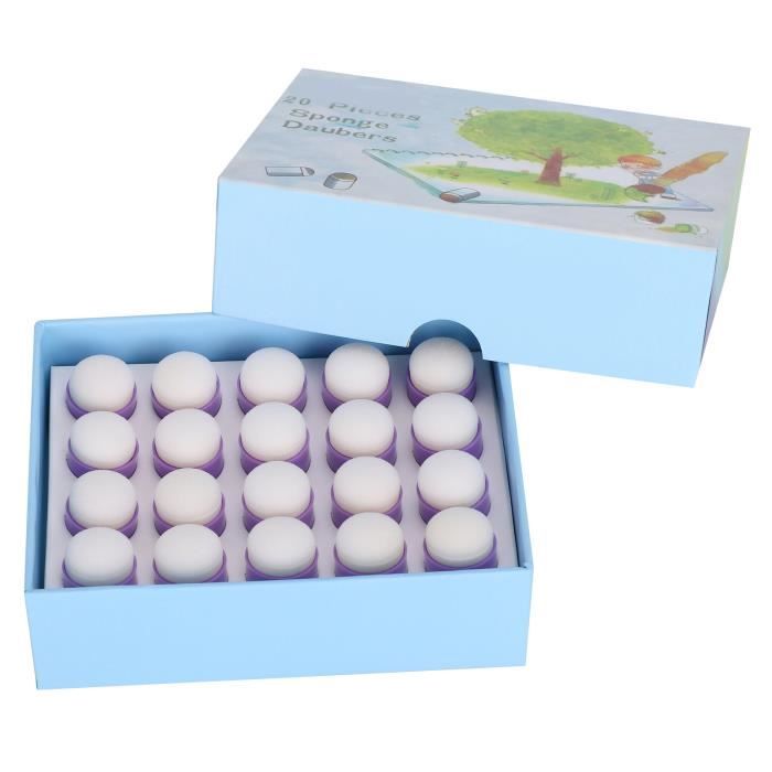 Lot De 40 éponges à Doigts Pour Travaux Manuels, Projets De