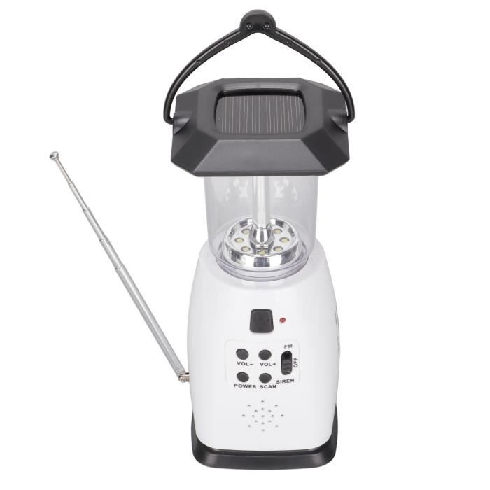 Lanterne Radio Manivelle Black & Decker WS100AB – Alerte Météo – Kit Urgence – Neuf