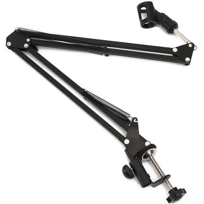 FUNNETOYU Support Microphone Suspension Bras Pour Studio Bureau Pied