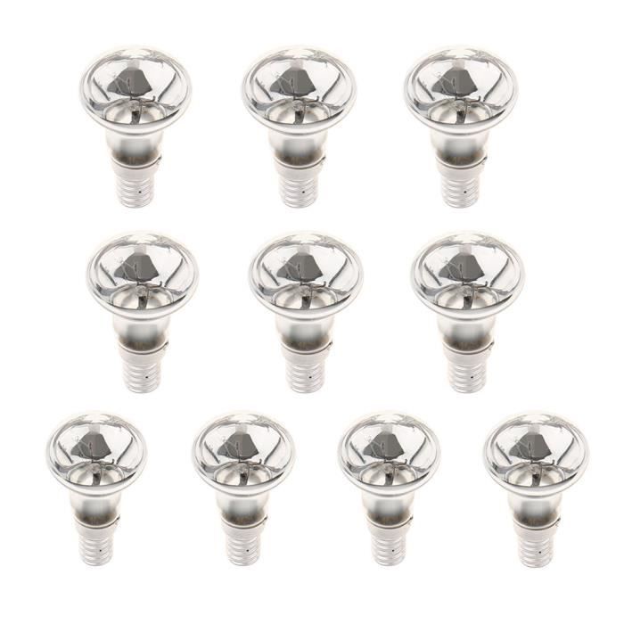10pcs SES E14 Ampoules à Réflecteur en Verre