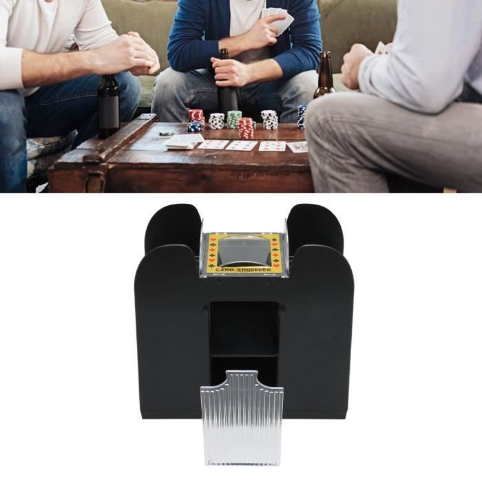 Mélangeur De Cartes électrique Rechargeable – 1 à 2 Jeux – Auto-stop – Compact Pour Soirées Jeux