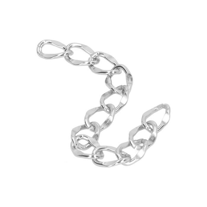 PATIKIL Lot De 4 Rouleaux De Chaînes à Maillons Torsadés En Aluminium De 9 X 6 Mm, Pour Fabrication De Bijoux, Chaînes Artisanales Pour Colliers, Bracelets, Boucles D'oreilles, Doré/argenté