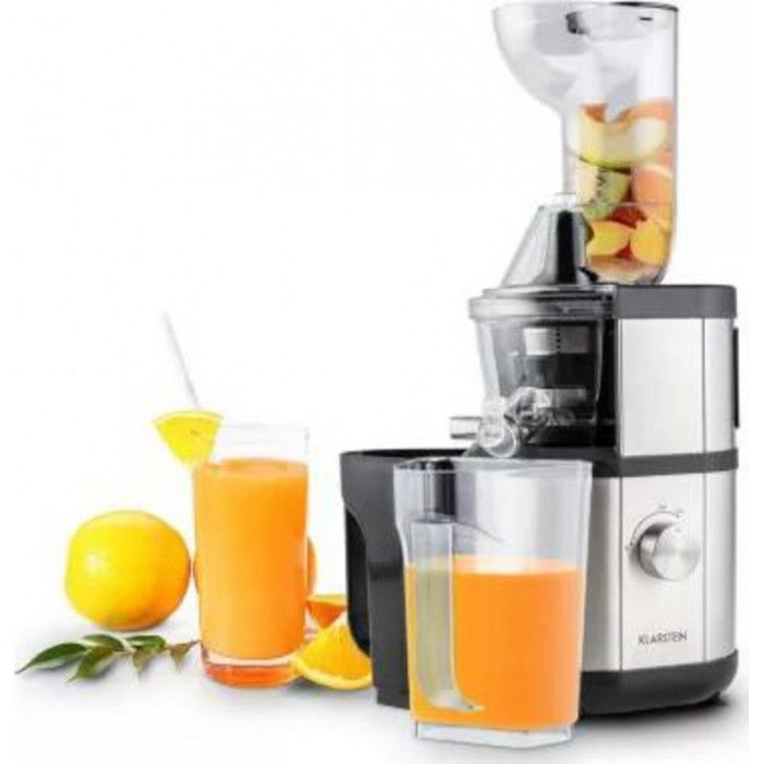 Extracteur de jus Klarstein Fruitberry - Slow Juicer 400W pour jus de fruits et légumes - Klarstein