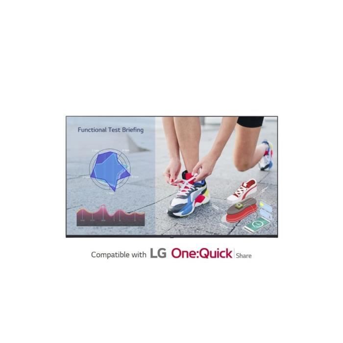 LG 55UL3J E Classe de diagonale 55 UL3J Series écran LCD rétro éclairé par LED signalisation numérique avec Pro:Idiom intégré webOS 4K UHD 3840 x 2160 LED à éclairage direct ... - vue 2