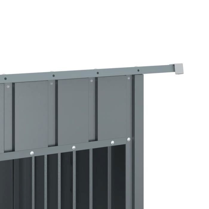 Comparer les prix de Niche pour chien - Mothinessto - DX14106 - Acier galvanisé - Toit anthracite - 153 x 91 x 110 cm