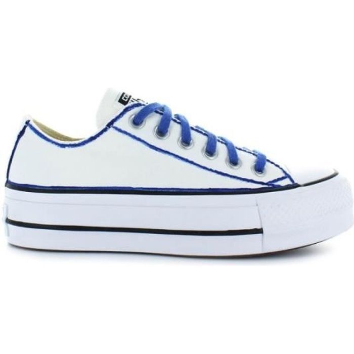 converse bleu et blanche