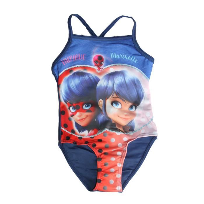 maillot de bain miraculous ladybug bleu