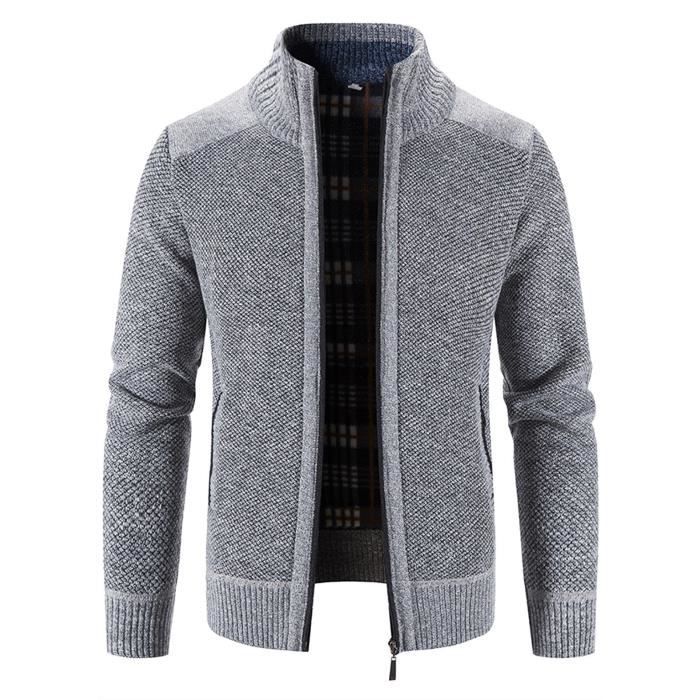 Gilet noir et gris - Grandes tailles femmes/Pulls/Blouses/Tuniques