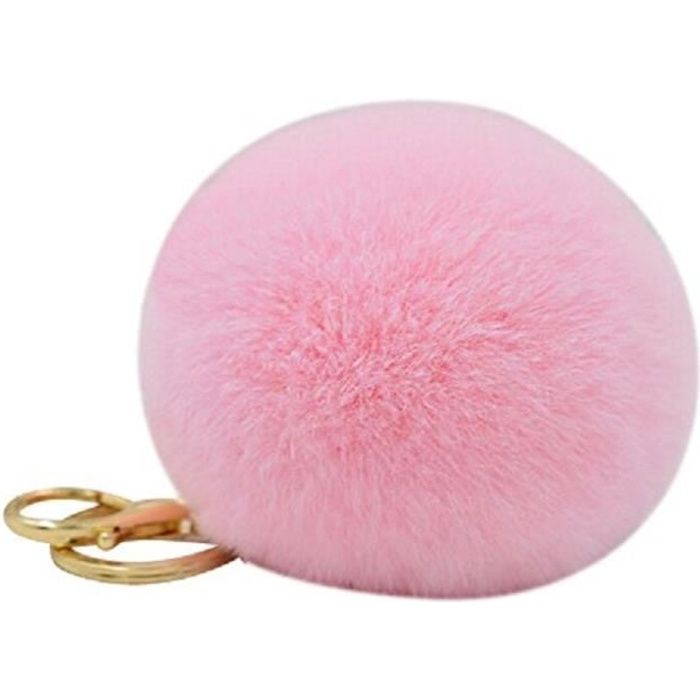 Marque-pages à Pompons 30 Pièces Fuchsia - Longueur 13 Cm, Pompon Soyeux Avec Boucle - Pour Livres, Porte-clés, DIY - 4