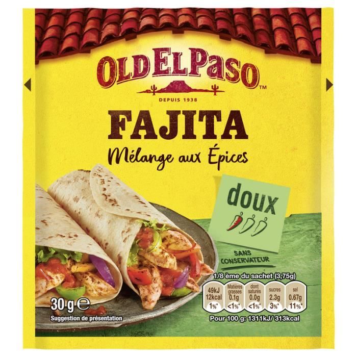 OLD EL PASO Mélange Epicé Fajitas 30g Cdiscount Au quotidien